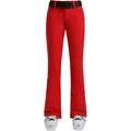 Pantaloni da sci rossi professionali da donna con cintura nera regolabile - XS / Bottoms / Rosso
