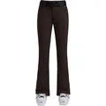 Pantaloni da sci termici aderenti professionali da donna in marrone scuro con cintura - XS / Bottoms / Marrone Scuro