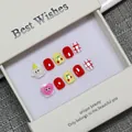 Handmade red and cream kids press-on nails with cherry and checkered patterns in a gift box - S / Type 822 Kids Nails