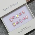 Handmade 3D cartoon press-on nails for kids with pink bows and glitter bunny designs - S / Sweet Paradise (673)