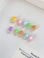 Primer plano de tortugas coloridas de resina para arte de uñas y manualidades DIY - S / Piezas de uñas para niños