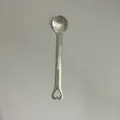 Cuillère à café en inox avec patte de chat et manche cœur en finition mate - Argent