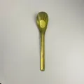 Cuchara de sopa de titanio dorado con textura de cristales de hielo y mango largo - Tipo estándar / Dorado
