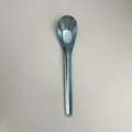 Cuchara de titanio puro con acabado de textura de cristal y flores de hielo único - Tipo estándar / Azul