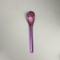 Cuchara de sopa de titanio puro con degradado púrpura y dorado y textura cristalizada - Tipo estándar / Púrpura