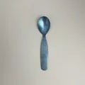 Blue crystallized titanium baby spoon with celestial pattern for children's feeding - Spoon Only / Crystalline Dark Blue