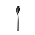 Minimalistischer mattschwarzer 304 Edelstahl Speiselöffel mit elegantem langem Griff - Schwarzer Hauptlöffel