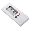 Ensemble de couverts en acier inoxydable avec couteau fourchette et cuillère - Boîte cadeau blanche / Argenté