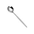 Golden titanium stainless steel long handle round spoon with mirror polished finish - Portuguese Steel Color - Large Spoon