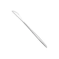 Sleek silver stainless steel steak knife with serrated blade from minimalist cutlery set - Portuguese Steel Color - Dinner Knife