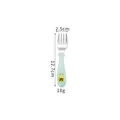 Mint green stainless steel toddler fork with cute duck pattern, 12.7cm long - Light Green Fork