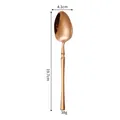 Rose gold stainless steel soup spoon with a mirrored finish and slender handle design - Dinner Spoon / Rose Gold