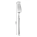 Polished stainless steel dinner fork 20cm long and 31g weight in silver finish - Dinner Fork / Silver