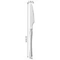 Polished stainless steel dinner knife 22.6cm long with sleek modern handle design - Dinner Knife / Silver