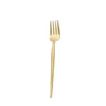 Fourchette de table minimaliste en acier inoxydable 304 doré au fini mat brossé - Fourchette à Thé Dorée 304