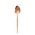 Cuillère à soupe minimaliste en acier inoxydable or rose avec poli miroir - Cuillère à Thé Or Rose 304