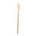 Couteau de table minimaliste en acier inoxydable or rose avec finition polie - Couteau Or Rose
