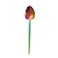 Cuillère minimaliste en acier inoxydable 304 couleur arc-en-ciel à manche long - Cuillère à Dîner Arc-en-ciel 304