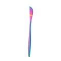 Couteau de table en acier inoxydable arc-en-ciel avec finition miroir moderne - Couteau Iridescent