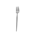 Fourchette de table minimaliste en acier inoxydable argent mat à long manche - Fourchette à Thé Noire 304