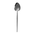 Cuillère à dîner minimaliste en acier inoxydable 304 gris fusil avec finition miroir - Cuillère à Dîner Noire 304