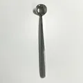 Cuillère à café en acier inoxydable 304 à long manche avec une tête ronde polie - Miroir / Cuillère ronde glacée / Argenté