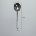 Grande cuillère de service en acier inoxydable 304 poli, longueur 22,3cm et largeur 6,2cm - Style Moonlight Cuillère de Service