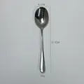 Cuillère de service en acier inoxydable 304 poli, manche de 21,3 cm à finition miroir - Style 081 Cuillère à Servir