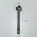 Cuillère doseuse en acier inoxydable 5ml avec manche de 13,4cm pour café et cuisine - Style Petite Capacité