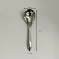 Cuillère en acier inoxydable 316 poli, 14cm de long avec tête ovale de 4cm - Petit (14cm)