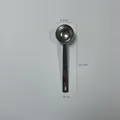 Cuillère à café en acier inoxydable 304 avec échelle et manche long de 16,1 cm - Style Très Grande Capacité