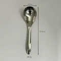 Cuillère ronde en acier inoxydable 316 poli mesurant 15,7 cm de long et 4,5 cm de large - Moyen