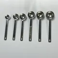 Lot de 6 cuillères à mesurer en acier inoxydable pour pâtisserie et café précis - Ensemble Complet de Cuillères Doseuses