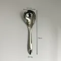 Variante de cuillère ronde en acier inoxydable 316 poli, longueur 18cm et largeur 5,1cm - Grand Style (18CM)
