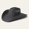 Classic cattleman western cowboy hat in dark charcoal grey premium wool felt finish - Charcoal Gray
