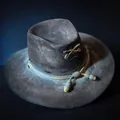 Vintage wool felt cavalry hat with metallic saber badge and distressed texture details - L / Red River Warrior Style (2023092102)