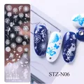 Piastra per stamping nail art STZ-N06 con motivi di farfalle e fiori per unghie - Stile dente di leone farfalla fata (STZ-N06)