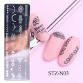 Piastra per stamping unghie STZ-N03 con motivi geometrici e disegni mandala boho - Stile geometrico bohémien (STZ-N03)