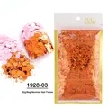 Paillettes esagonali arancioni per nail art effetto sirena in busta da 50g - Arancione (1928-03)