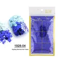 Sacchetto da 50g di paillettes blu sfumate a sirena con glitter per nail art - Blu Sfumato (1928-04)