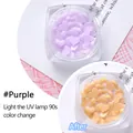 Ciondoli per unghie a cuore che cambiano colore da viola a giallo con luce UV - Viola