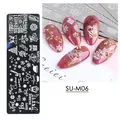 Christmas snowflake stainless steel nail stamping plate SU-M06 for holiday nail art - SU-M06