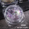 Polvo de purpurina de uñas ópalo iridiscente púrpura y verde variante XR05 0,1g - Estilo Iridiscente Rosa Púrpura (XR05)