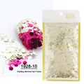 Sacchetto da 50g di glitter esagonali mix oro e rosa per manicure effetto sirena - Oro Rosa Rosso (1928-10)