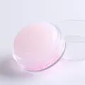 Tampon à ongles en silicone rose translucide avec capuchon de protection transparent - Tampon Strass Français / Rose
