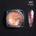 Polvere glitter opale aurora #04 per unghie oro arancio in barattolo da 0,1g per manicure - Polvere di Opale in Bottiglia OB04