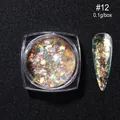 Scaglie di glitter per unghie opale aurora cangiante tonalità 12 per nail art, 0,1g - Polvere di Opale in Bottiglia OB12