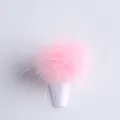 Pompon rosa in peluche per nail art con base magnetica per decorazione unghie - Rosa