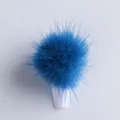 Ciondolo per unghie pompon blu con base magnetica per decorazione nail art 3D - Blu Lago