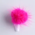Pompon magnetico rosa acceso per nail art con base rimovibile per decorazione unghie - Rosa Rosso
